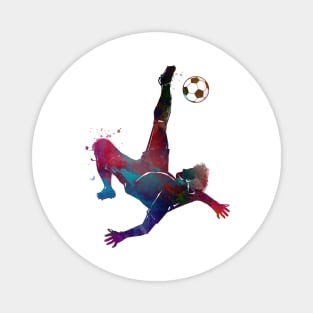 Football player sport art #football #soccer Magnet